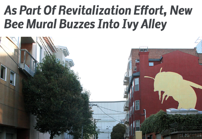 As Part Of Revitalization Effort, New Bee Mural Buzzes Into Ivy Alley