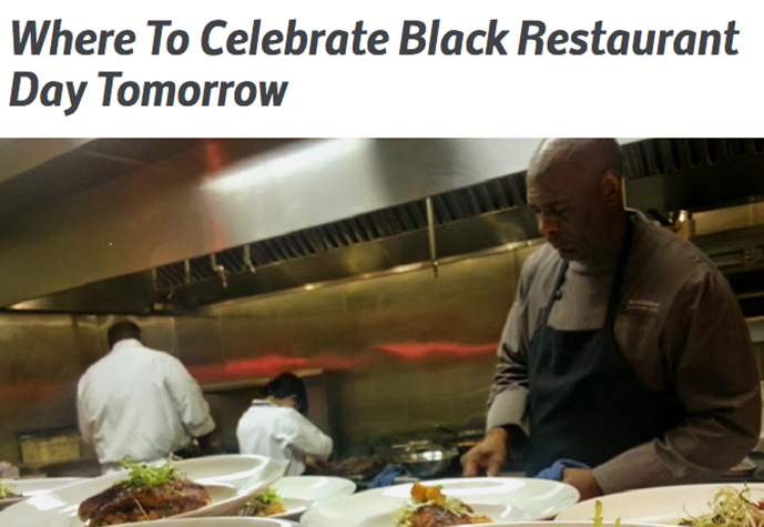 Where To Celebrate Black Restaurant Day Tomorrow