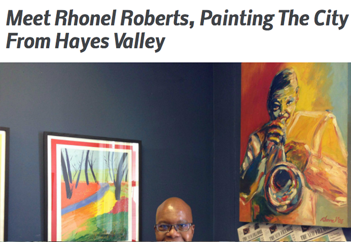 Meet Rhonel Roberts, Painting The City From Hayes Valley