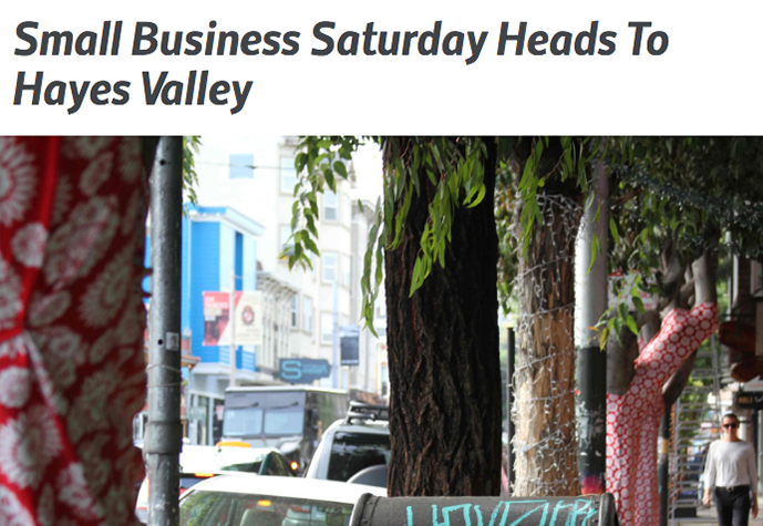 Small Business Saturday Heads To Hayes Valley